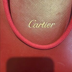 Cartier Crimson Textured Handbag